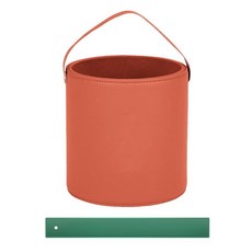 사이드포켓 수납함 팔걸이 수납 박스터 호환 튼튼한, 비뚜껑형 [오렌지] 쓰레기봉투 1롤 포함, 1개