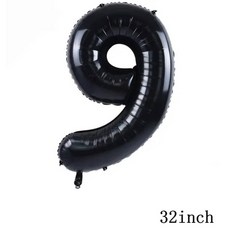 생일 파티 학예회 이벤트 할로윈 용품 심슨 풍선 재미있는 노란색 가족 홈 라텍스 호일 에어 축하 배너 케이크 토퍼 장식 어린이 장난감, 기타, 32inch Number_9