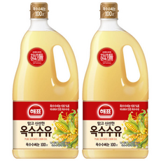 사조 해표 옥수수유 / 식용유 유지류 오일 기름, 2개, 1.8L