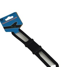 自行車矽膠綁帶，多功能紮帶束帶，適用於車燈、工具、氣筒, 黑色, 1個