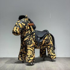 이동식 동물 라이딩 놀이의자 편안한 거실용 체어, 골든아머2, 1개