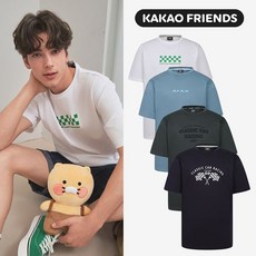 카카오프렌즈 남성 냉감 그래픽 에센셜 티셔츠
