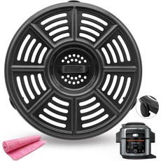Ninja 6.5QT OL500OL501 푸디 압력솥 및 에어프라이어용 QLRGNE 에어프라이어 크리스퍼 플레이트 프리미엄 랙 그릴 팬 닌자 격자 선반 그리드 삽입 식기세척기 안전