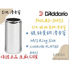 DADDARIO Planet Waves PWCBS-SM/SS 吉他滑音管 鍍鉻黃銅, 1個