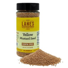 Lane's Habanero 파우더 시즈닝 천연 하바네로 페퍼 파우더 블렌드 칠리 드 아르빌 및 흑후추 뜨겁고 매운맛 글루텐 프리 미국산 212.6g(7.5온스), 머스타드, 255g, 1개
