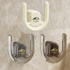 QMWJ 吸盤拖鞋架 新款浴室壁掛式免打孔鞋架 衛生間收納掛式拖鞋架, 情侶兩個裝：【透明灰+透明灰】兩雙可收納,拖鞋不亂放丨浴室整潔/不再髒亂, 1個