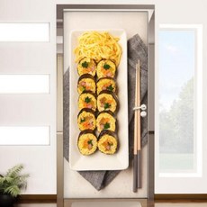아트박스/꾸밈 pd202-요즘김밥_현관문시트지, 단품