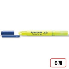 스테들러)고체형광펜264, 6개, 노랑(ND518110)