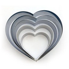 아트박스/와인앤쿡 쿠킹의정석 무스링 높은 하트틀(2호) 1개, 1