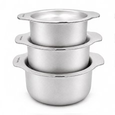 CookBuddy 다용도 냄비 무연마제 304 스테인리스 인덕션/가스 겸용 국물냄비 & 프라이팬, 1개, 16cm, 실버