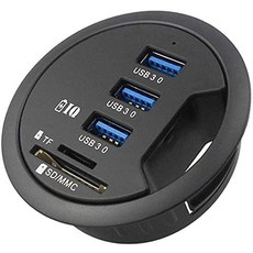 에이스토어USB 3.0 허브 어댑터 충전 마운트 데스크 3/4 포트 USB 3.0 허브 외부 스테레오 사운드 어댑터, 03 USB3.0 3-Port, 02 USB3.0 3-Port