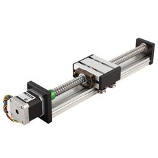 200mm 스트로크 비틀림 선형 42모터가 장착된 CNC 슬라이드 테이블 자동화용 알루미늄 합금 슬라이드 16051610/나사 구조 (나사 1605의 효과), 나사 1605의 효과