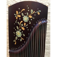 全新125CM古箏，21弦旅行箏，花開富貴小古箏，攜帶式迷你兒童古箏，純桐實木，贈配件, 163CM標準大古箏(含箏架), 1個