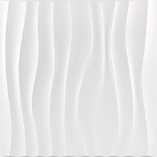 (12개 팩)다이아몬드 디자인의 장식용 3D 벽 패널 30.48cm x 30.48cm, White Desert Stripe