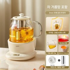 유리약탕기 가정용약탕기 달임기 미니 전기 포트 홍삼 주전자, A. 기본뚜껑