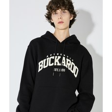 브랜드정품 버커루 BUCKAROO 이동휘 착장베이직 아플리케 로고 후드TS 블랙 276848