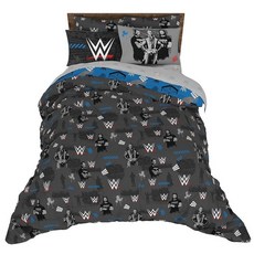Franco 아동 침구 부드러운 이불 시트 베개 커버 세트 5피스 트윈 사이즈용 포켓몬, WWE 풀 아레나