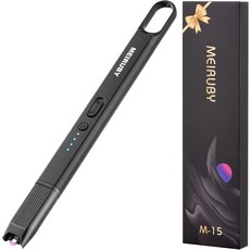 메이루비 라이터 스타킹 스터퍼 여성용 전기 양초 애호가 크리스마스 생일 선물 디어 여성 남성을 위한 멋진 기기 2025, Black