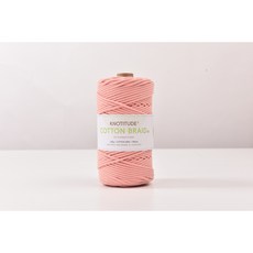 3mm 고급 마크라메실 순면우동사 100m 네트백 스트링 컬러우동실 코튼 브레이드 색실, 08-Peach