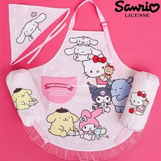 앞치마세트 산리오프렌즈 여아 앞치마 요리 체험 역할놀이, 산리오
