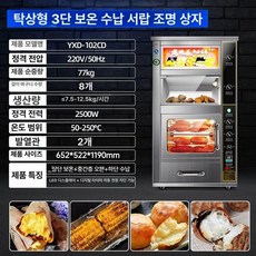 전기 다기능 오븐 베이킹 스팀 데크 무연 자동 홈베이킹, 1단, 데스크탑 3단 1단 스틸 라이트박스