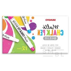 비닐 멀티초크펜 단색 12본입, 백색