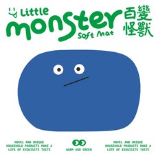 하온컴퍼니 몬스터 논슬립 규조토 빨아쓰는 미끄럼방지 발매트, 1개, 블루