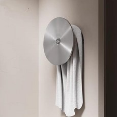 이탈리아 디자인 원형 전기 수건 탄소섬유 가열 스테인리스, 헤어라인 실버 21cm, 기본 모델명/품번