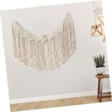 마크라메 프린지 벽장식 태피스트리 인테리어 거실 침실 카페 홈데코 수제 면실 매크라메, 러브레인 + 앵두전구 20구