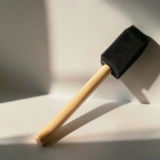 인기픽 스폰지 붓 2.5cm 털안빠지는붓