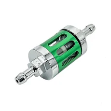 유니버설 오토바이 8mm 0.31인치 CNC 금속 알루미늄 대형 오일 필터 연료 필터 (SX SXF XC XCF XCW EXC CR, 02 Green