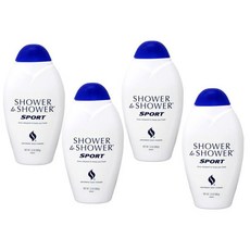 샤워투샤워 바디 파우더 스포츠 368g x 4팩, 13oz