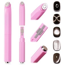 원형 고양이 눈 자석 핑크, 1개, 분홍색