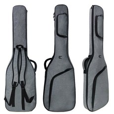 EITMOSS 베이스 기타 가방 긱백 일렉트릭 베이스 기타 케이스 베이스 백팩 12mm 패딩 경량 포켓 조절 가능한 스트랩, 1개