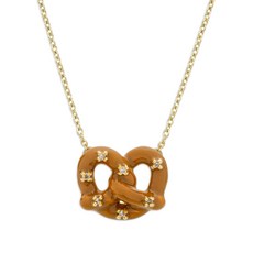 알리타 프레첼 브릴란테 9K 옐로 골드 다이아몬드 네크리스