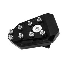 합금 레버 풋 용 패드 오토바이 페달 KLR650 알루미늄 익스텐션 브레이크, Black, 1개