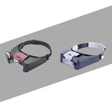 頭戴式LED照明放大鏡 1.5倍/3倍/8.5倍/10倍鏡片, 1個, 黑紅、黑灰隨機出貨