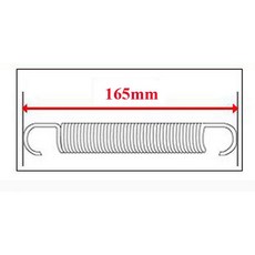 10PCS GSD 트램펄린 아연 길이 100mm 145MM 교체 사용 180MM 도금 강철 스프링, 165mm