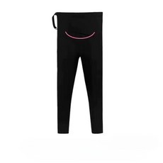 AIRASI 프린트 미디엄 롱 루즈핏 반팔 티셔츠 +하이웨이스트 배받침 회색 레깅스 임산복 캐주얼 투피스 세트