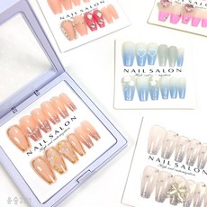 마이 아이돌 리얼 네일팁 키트 인조 손톱 어린이 키즈 셀프 아트 디자인 옵션, 2. 마이 리얼 네일 팁 키트, 1개