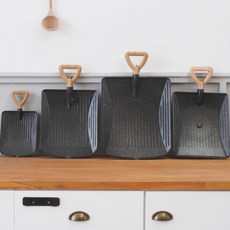 플라잉쿡 쿡스랩 삽 그리들 캠핑 고기 코팅 전골 사각 불판 그릴 팬 바베큐그릴 받침대, 1개, M 가스용