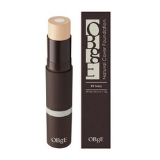 【官方授權】OBgE 自然遮瑕粉底棒 13g 1支, 01象牙白, 1個