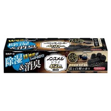 【小薰選品】日本製 白元 W雙效 除溼盒 鞋櫃 除臭除濕 花香 皂香 備長炭 除濕 脫臭 除臭盒 除溼合 3入組, 1個, 白元-備長炭檀香W雙效除濕除臭3入, 450mL