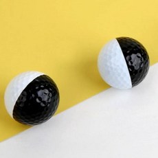 연습볼 퍼팅 스윙 골프공 연습구 3구 투톤 카시야 골프볼 퍼팅골프공 골프용품 골프공 연습골, 1개