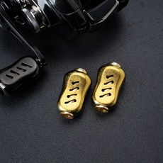 【釣友俱樂部】鯽明 冰晶鈦合金 路亞水滴輪 紡車輪 握丸 改裝件, 1個, 冰晶鈦金單顆(無軸承版)