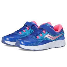 Saucony 남아용 벨로커 A/C 리틀 키즈/빅 키즈 블루/터쿼이즈/핑크 5 와이드 빅 키즈 437590