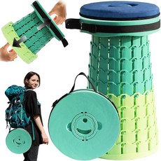 쿠션이 있는 업그레이드된 XXL 접이식 의자 19.7인치 H-11.8인치 텔레스코프 야외 정원 낚시 하이킹을 위한 적재 용량 1000파운드의 더 튼튼한 휴대용 캠핑 의자, 초록색