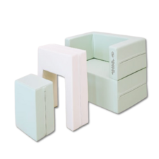 도담도담 바온 유아 소파, 민트(테이블:아이보리)