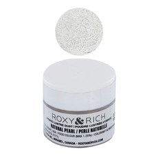 내추럴 펄 록시 앤 리치 하이브리드 광택 더스트 파우더 식 Roxy & Rich Hybrid Luster Dust Powder Food Color Natural Pearl 2., 천연 진주, 1개