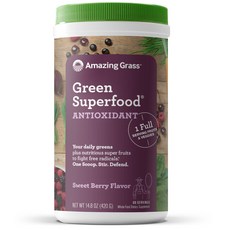 Amazing Grass Green Superfood無麩質無糖巴西莓速沖粉, 420g, 1罐